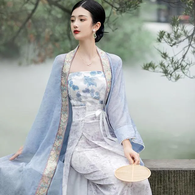 Song-Made%20Changgan%20Outer%20Beizi%20Long-Spinning%20Skirt%20Tube%20Top%20Suit%20Daily%20Hanfu%20Women's%20National%20Style%20Fairy%20Ancient%20Style%20Improved%20Jacket%20and%20Dress%20-%20Image%205