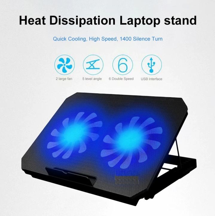 N99%20Laptop%20Cooling%20%5BApplication%20Laptop%20Size:12-16inch%5D%20Pad%20With%20Adjustable%20Stand%202%20Fans%20Portable%20Slim%20USB%20Powered%20External%20Fans%20with%20Bracket%20-%20Image%203