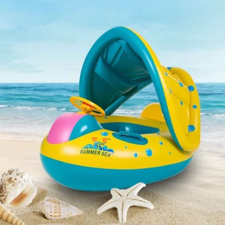 Portable Infant Inflatable Circle Baby Float Kids Swimming Circle with ...