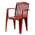 Piyestra Kingstar Veranda Plastic Chair - Red. 