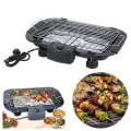 Smokeless Portable BBQ Indoor Barbecue Electric Grill w/Drip Tray Adjustable Temperature Control, 2000W High Power BBQ Tool for Cooking/Roasting Meats, Fishes, Seafood, Vegetables. 