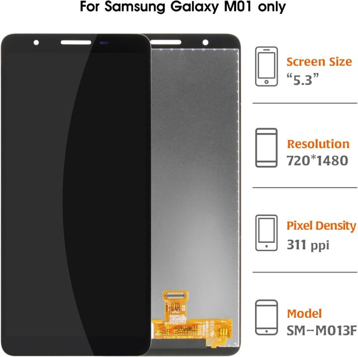 Display%20for%20Samsung%20Galaxy%20M01%20Core%20SM-M013F%20M013F/DS%205.3"%20LCD%20Screen%20Display%20Replacement%20Touch%20Digitizer%20-%20Image%203