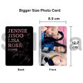 BLACK PINK 5 Pcs 12.7cm x 8.9cm Big Size Photo Cards Double Side Printed | BLACK PINK Album Poster Lisa Jenny Jisoo Rose. 