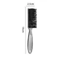 Six Colors Small Beard Styling Brush Logo Professional Shave Beard Brush Barber Vintage Oil Head Shape Carving Cleaning Brush. 