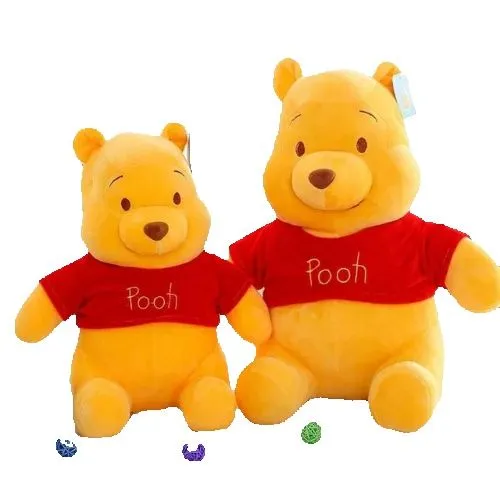 "Pooh Teddy Bear - Available in Both Small and Large Sizes, Perfect for Any Occasion!"