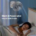 Portable Desktop Fan with Clip Cordless Rechargeable 1200mAh Fan Ventilator Cooler Multifunction Handheld Fan 3 Speed. 