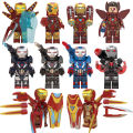 Compatible with LEGO Avengers Iron Man brick minifigures MK85 War Machine Hulkbuster Armor Assembly Toy for Boys. 