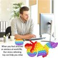 [Blink] Pop It Push Bubble Sensory Rainbow Toy Mental Arithmetic Educational Toys 灭鼠先锋桌面益智玩具 Mainan Pop - BT299. 