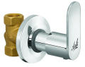 stop valve Concealed Valve Brass 1/2-Inch Water Shower Home Plumbing Shut Off Flow Control Valve Straight Replacement Part with T Handle shower valve ceremic valve. 