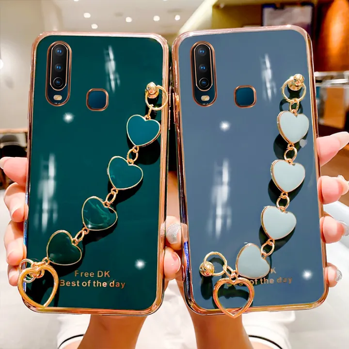 For%20Vivo%20Y17%20Back%20Cover%20with%203D%20Love%20Heart%20Wristband%20Chain%20Fashion%20Bracelet%20Shiny%20Plating%20Phone%20Case%20Soft%20Silicone%20Bumper%20Protective%20Cover%20-%20Image%205