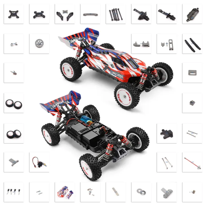 Parts For Rc Car Wltoys 1/12 124008 Rc Car Spare Parts Set Brushless Motor Differential ...