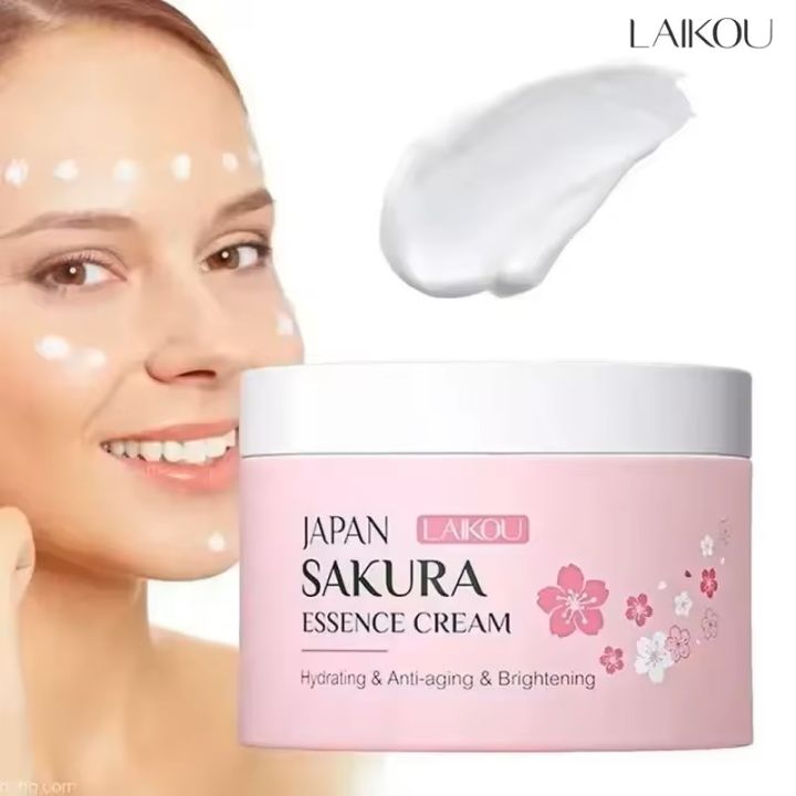 LAIKOU%20Japan%20Sakura%20Essence%20Face%20Cream%2030g%20/%2025g%20%E2%80%93%20Brightening%20&%20Hydrating%20Daily%20Moisturizer%20with%20Niacinamide,%20Vitamin%20C%20&%20Hyaluronic%20Acid%20for%20All%20Skin%20Types%20-%20Image%202
