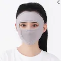 Sunscreen Mask Summer Ice Silk Anti-UV Outdoor Sports Cycling Bike Motorcycle Scarf Breathable Thin Women Half Face Cover Sunlight Mall. 