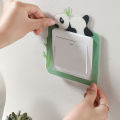Luminous Animal Switch Sticker Cartoon Sticker Glow In The Dark Fluorescent Decoration Panda Switch Sticker Home Kid Room Decor. 
