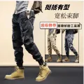 Summer Overalls Men's American Retro Trendy Jogger Pants Men's Welding Wear-Resistant Anti-Scald Loose Casual Pants1/2. 