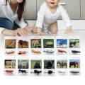 Animal Matching Card Early Learning Cards Game Gift Learning Toy Practical DIY Busy Board for Household Toddlers Kids Girls Boys. 