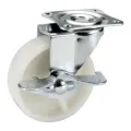 Heavy Duty castor wheel, nylon wheel 1 1/2 inches, with lock adjustable. 