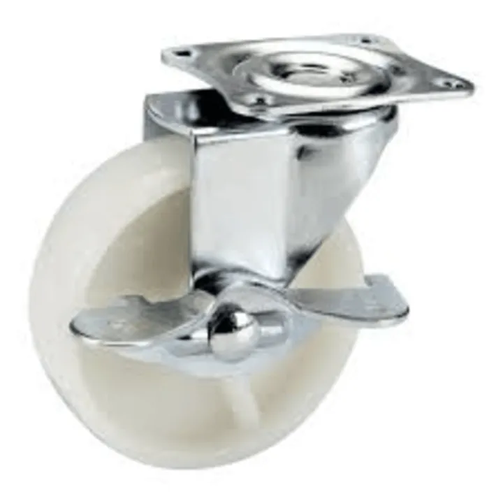 Heavy Duty castor wheel, nylon wheel 1 1/2 inches, with lock adjustable