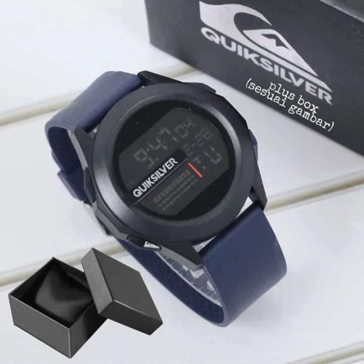 【Miga Plaza】Silicone Watch Quicksilver Watch Men Drone Strab Rubber Digital WaterProof Wrist Watch