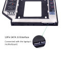 HDD / SSD Universal 2nd Caddy 12.5mm SATA 3.0 for 2.5" SSD Case Hard Disk Drive Enclosure with LED for Laptop CD DVD ROM Optibay. 