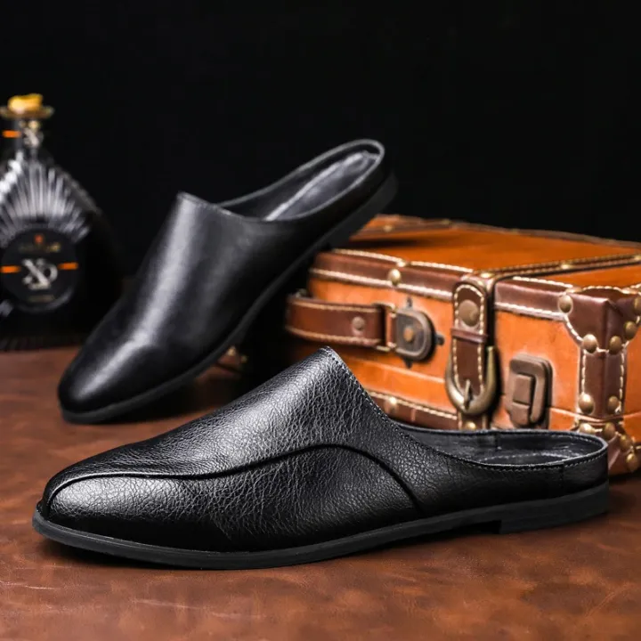 %E3%80%90ZOSR%E3%80%91Leather%20Sandals%20for%20Men%20Half%20Shoes%20Casual%20Clog%20Sandals%20Backless%20Flat%20Half%20Slippers%20Breathable%20Formal%20Leather%20Shoes%20Half%20Lazy%20Shoes%20Business%20Half%20Drag%20Shoes%20Half%20Cut%20Loafers%20Driving%20Shoes%20for%20Men%20-%20Image%205