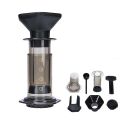 Portable Coffee Maker French Press Barista Tools Coffee Pot Air Press Drip Coffee Machine Filters Paper Black. 