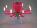 Music Candle Light Birthday Blossom Lotus Sparkling Flower Candles Light Wedding Birthday Party Flower Event Festive. 