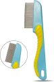 Metal Fine Tooth Nit Comb with Long Handle Professional Head Lice Comb for Detection and Nit Removal Tool for Kids, Adults, and Pets. 