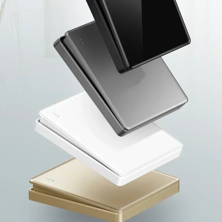 146*86MM%203*6%20Wallpad%20Black%20Glass%20Double%20Switched%2013A%203Pin%20UK%20Wall%20Plug%20Socket%20with%202USB%20TypeC%2020A%2045A%20Fuse%20Switch%20Satellite%20RJ45%20-%20Image%203