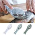 Practical scaling tool with cover for killing fish manual kitchen tool scaling knife fish scale scraper kitchen accessories. 