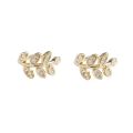 Gold Earrings 1Pc Exquisite Simple Leaf Women Earrings Ear Clip. 