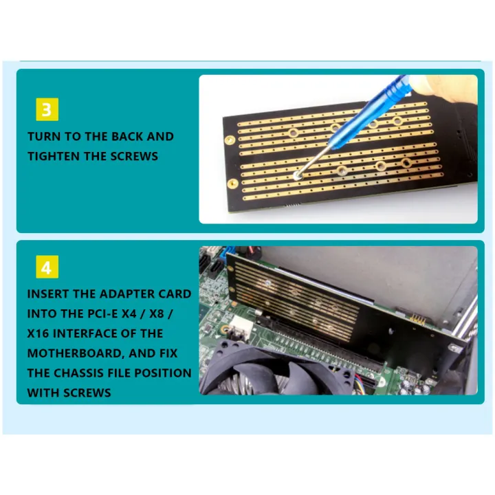 PCI-E%20X4%20to%20Dual%20NVMe%20PCIe%20Adapter,Support%20M.2%20(M%20Key)%20NVMe%20SSD%20-%20Image%205