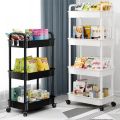 【HOT】 Bookshelf Storage Trolley Mobile Kitchen Organizer Cart With Wheels Multi-Layer Bathroom Shelves Household Snacks Storage Rack. 