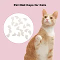 Cat Claw Covers 20pcs Pet Nail Caps for Dogs Cats Claw Covers Adhesive Fashionable Protector Accessory Cat Nail Covers. 
