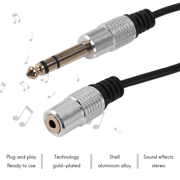 1/4%20inch%20to%203.5mm%20Stereo%20Adapter%20Cable%206.35mm%20TRS%20Male%20to%203.5mm%20Female%20Quarter%20Inch%20Headphone%20Jack%20Converter%20AUX%20Connector%20Cable%20-%20Image%205