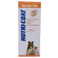 NutriCoat nutritional coat & skin conditioner 200ml NutriCoat nutritional coat & skin conditioner 200ml for cats and dog With FREE Asuntol 1% Medicated Pet Soap for ticks and fleas 75g. 