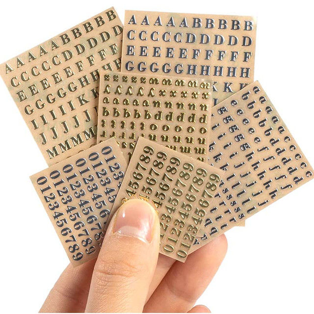 Alphabet Letter & Number Stickers