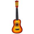 For Children All Size Kids Wooden Guitar Portable Inch Red Acoustic Guitar(Giallo). 