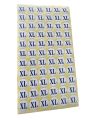 White Paper Sticker Size Label  S, M, L, XL, 2XL, 3XL Dress Size Classification Sticker Garment Self-adhesive Factory Clothes Sales Specification Label Garment Clothes Accessories, 1.3cm Diameters, 55 Sheets per Lot. 