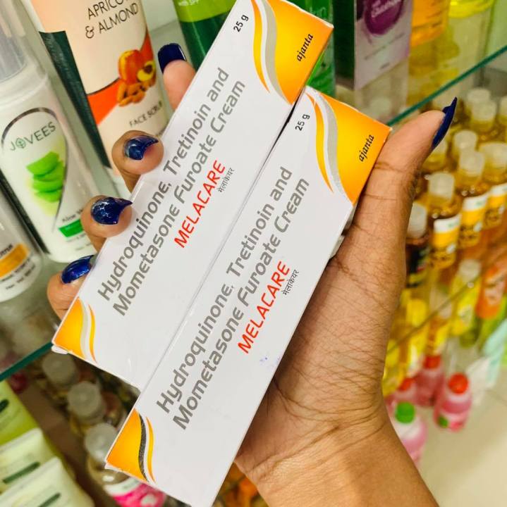 Melacare%20Hydroquinone%20Tretinoin%20and%20Mometasone%20furoate%20Cream%2025g%20-%20Image%203