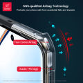 Xundd for Realme GT 6 GT 6T Neo 6 SE Case,Airbag Shockproof Shell PC+TPU Back Transparent Cover For Realme GT6 Global Version. 