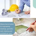 100 Pcs Math Protractors Plastic Protractor 180 Degrees Protractors Bulk for Classroom, Protractor Set for Eneering. 