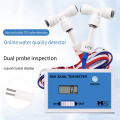 Dual Water Quality Tester Online TDS/EC Meter Input/Output Water Quality Monitor Water Fish Tank Test Pen -2EC. 