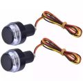 2pcs Motorcycle Handlebar LED Turn Signal Lights Yellow White Red Lanmp Handle Bar End Blinker Warning Flashing Light 12V. 