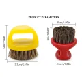 Men's Beard Ring Brush Design Horse Bristle Men Shaving Brush Portable Barber Beard Brushes Salon Face Cleaning Razor Brush. 