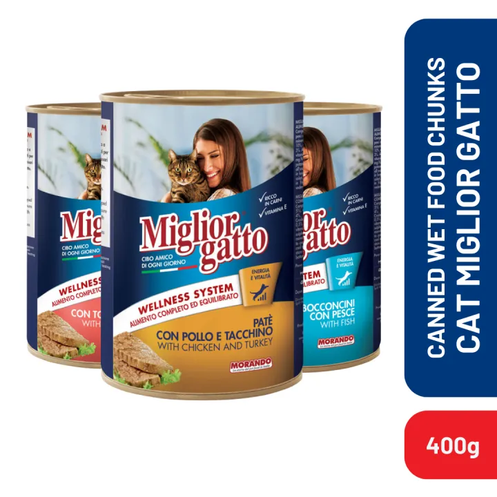 Morando Wet Food Can for Cats CHUNKS (400g)