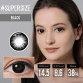 【FASHION】 (0~-8) Magister 16.0Mm Supersize Lenses Myopia Color Contact Lenses For Eyes With Diopters Prescription Lenses Black Eye Lens. 