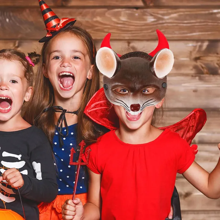 Halloween%20Cartoon%20Gray%20Brown%20Rat%20Animal%20Mask%20Mouse%20Half%20Face%20Cosplay%20Cat%20Leather%20Masquerade%20Carnival%20Party%20Masks%20Props%20Kid%20-%20Image%202