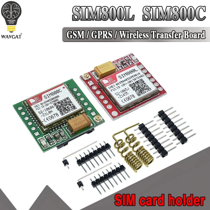 Smallest SIM800L SIM800C GPRS GSM Module MicroSIM Card Core BOard Quad-band TTL Serial Port