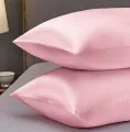 4 Peices Premium Quality Silk Pillow Case 18"x 27" Bed Decoration Pillow Cover. 